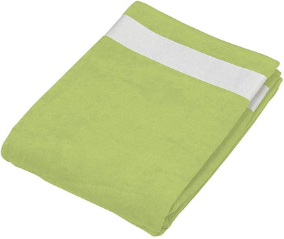 BEACH TOWEL - Lime/White - Main
