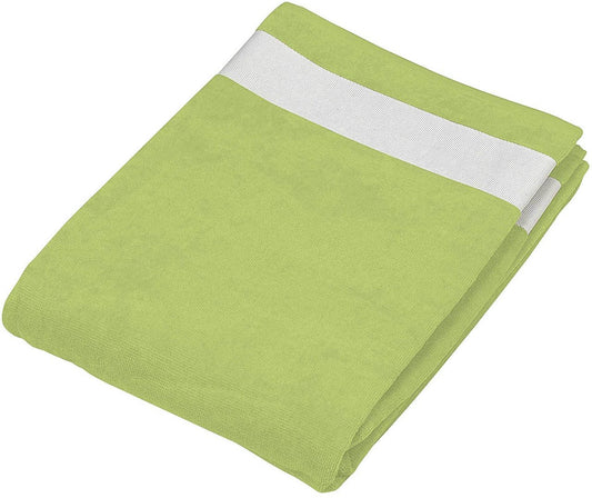 BEACH TOWEL - Lime/White - Main