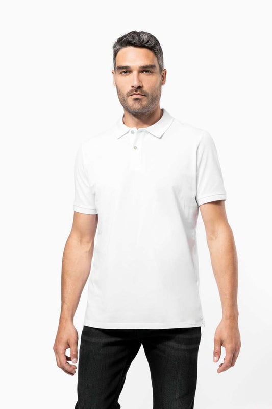 MEN'S SUPIMA® SHORT SLEEVE POLO SHIRT - Black - modelimageurl