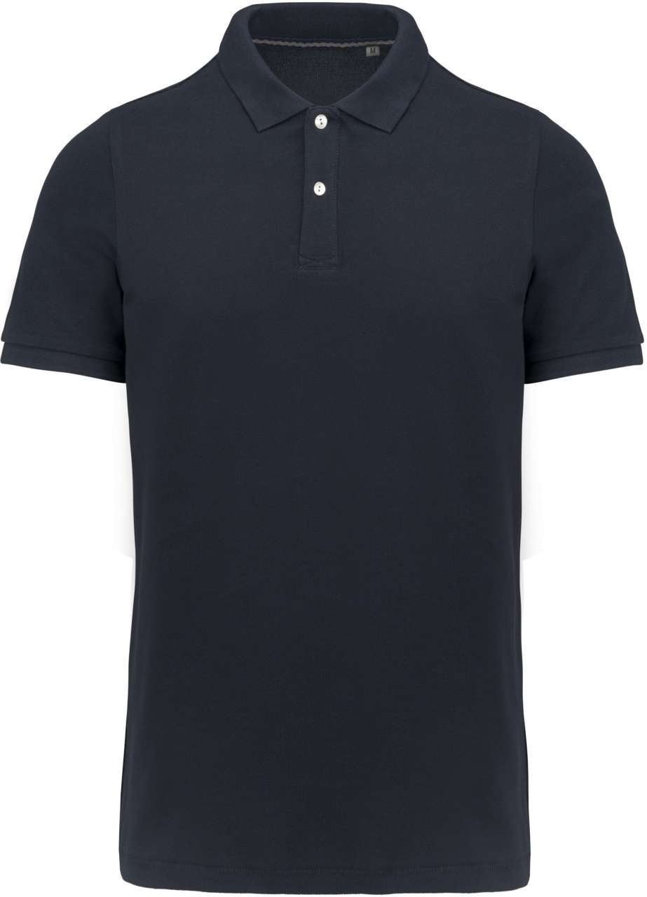 MEN'S SUPIMA® SHORT SLEEVE POLO SHIRT - Navy - colorimageurl