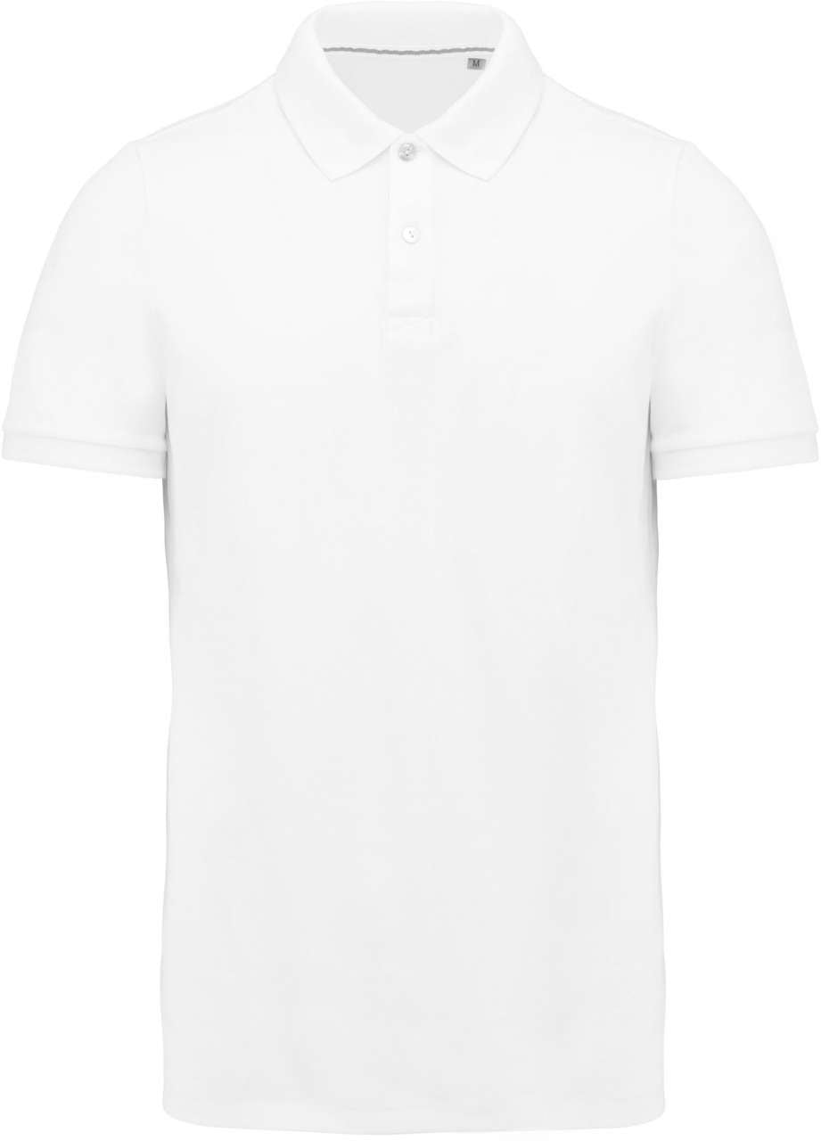 MEN'S SUPIMA® SHORT SLEEVE POLO SHIRT - White - colorimageurl