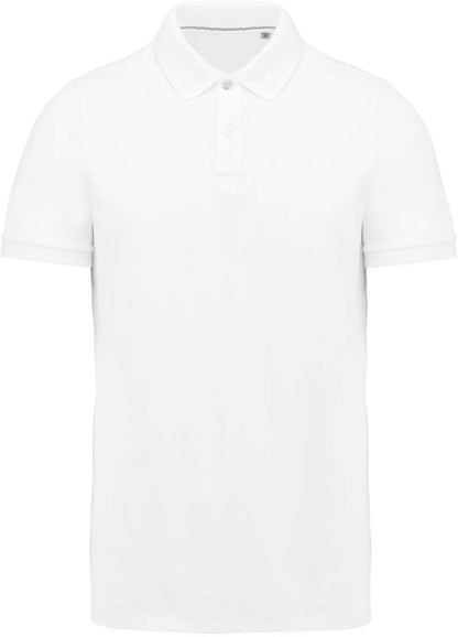 MEN'S SUPIMA® SHORT SLEEVE POLO SHIRT - White - colorimageurl