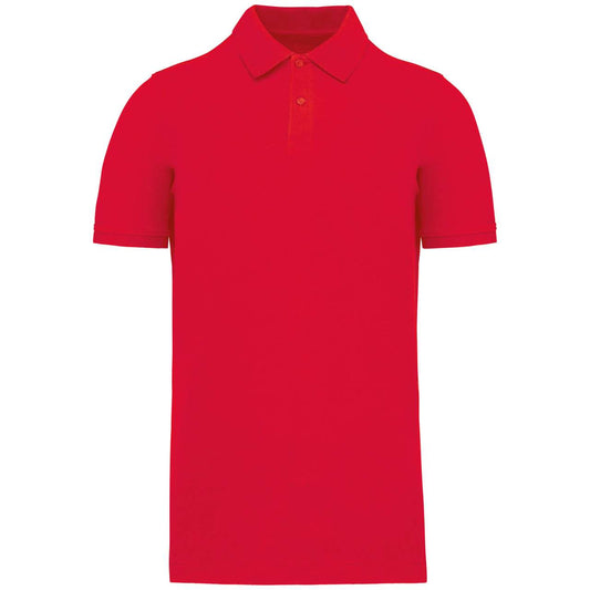 MEN'S ORGANIC 180 PIQUÉ POLO SHIRT - Red - colorimageurl