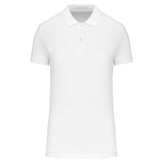 LADIES' ORGANIC 180 PIQUÉ POLO SHIRT - White - colorimageurl