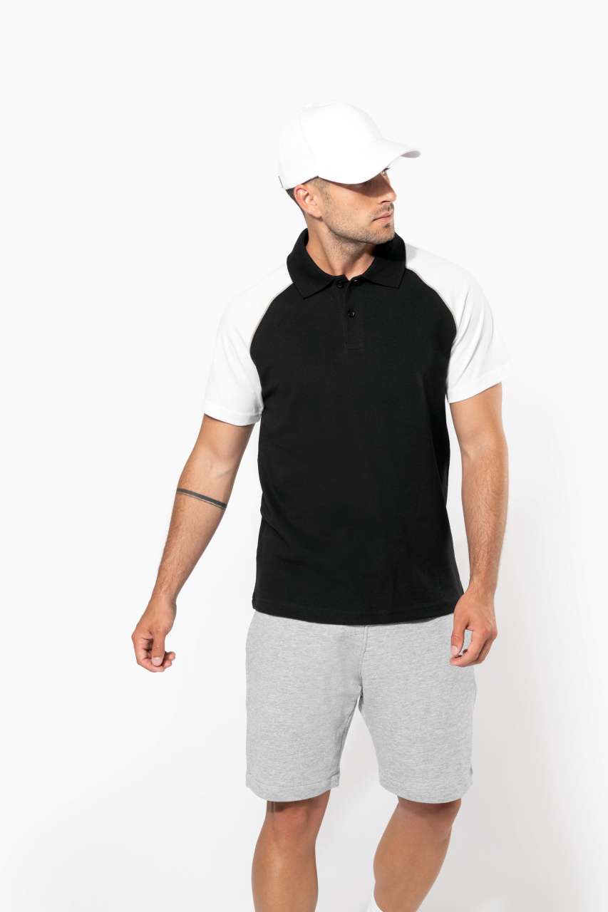 BASEBALL - SHORT-SLEEVED POLO SHIRT - Black/Red - Additional