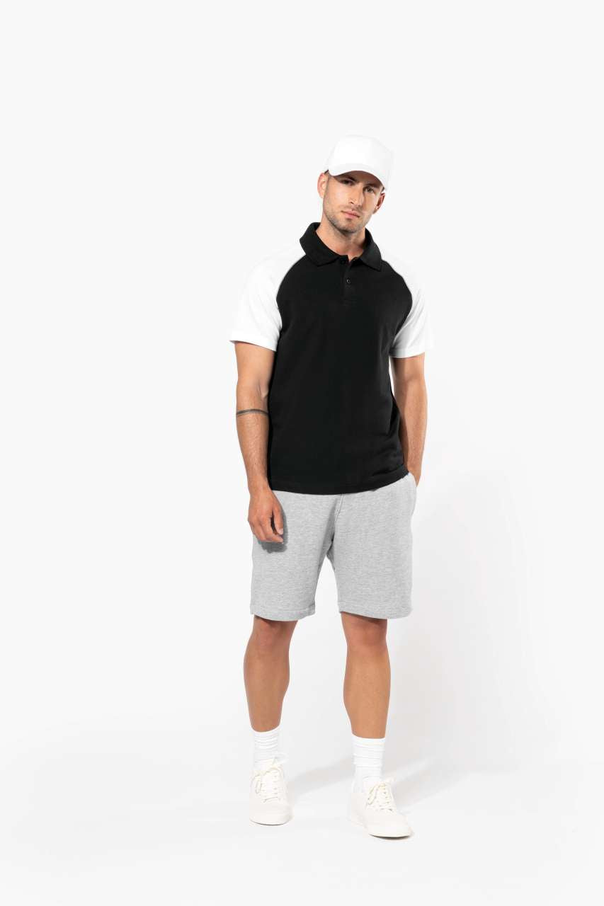 BASEBALL - SHORT-SLEEVED POLO SHIRT - Black/Red - Additional
