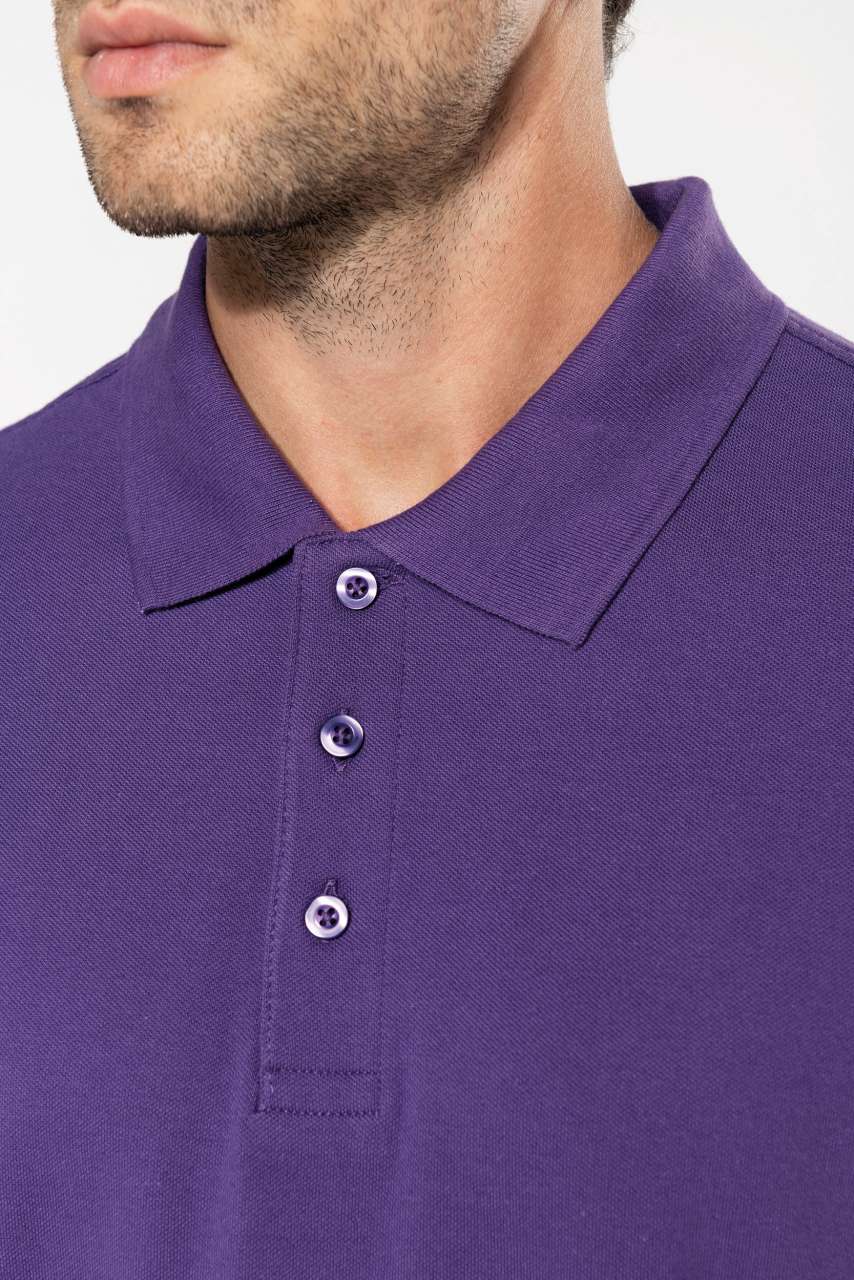 MEN'S SHORT-SLEEVED POLO SHIRT - Light Royal Blue - Additional