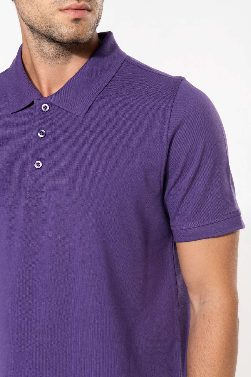 MEN'S SHORT-SLEEVED POLO SHIRT - Chocolate - Additional