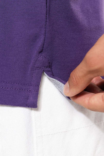 MEN'S SHORT-SLEEVED POLO SHIRT - Purple - Additional