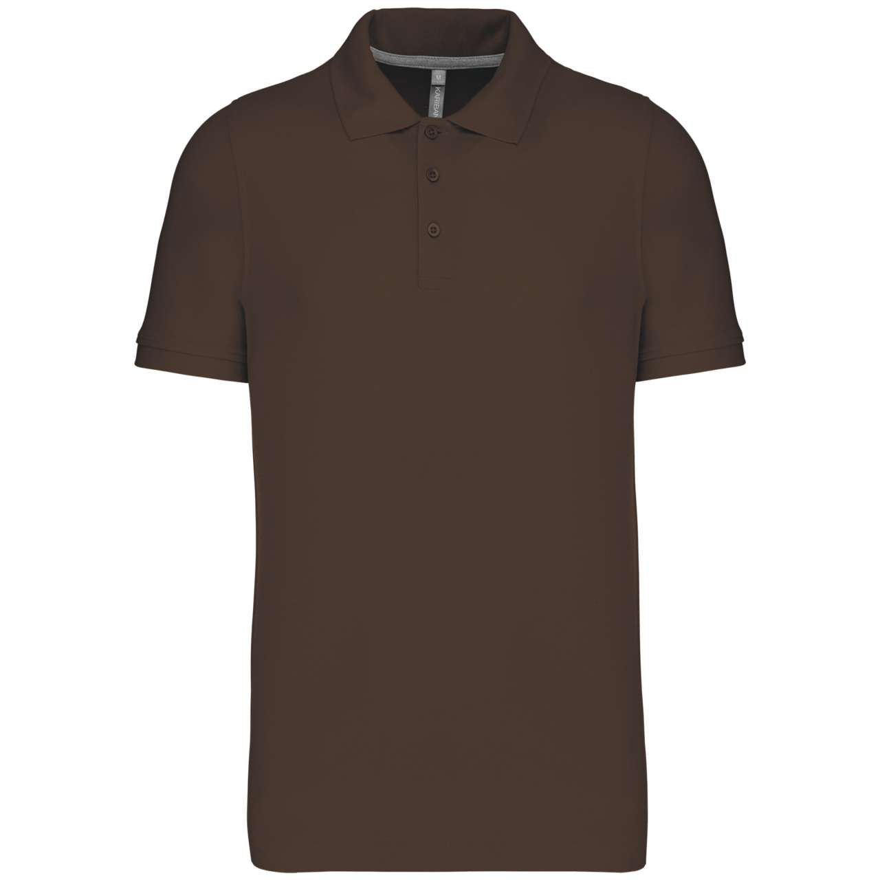 MEN'S SHORT-SLEEVED POLO SHIRT - Chocolate - Main