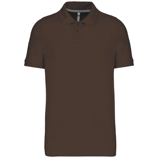 MEN'S SHORT-SLEEVED POLO SHIRT - Chocolate - Main