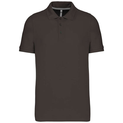 MEN'S SHORT-SLEEVED POLO SHIRT - Dark Grey - Main