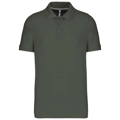 MEN'S SHORT-SLEEVED POLO SHIRT - Dark Khaki - Main