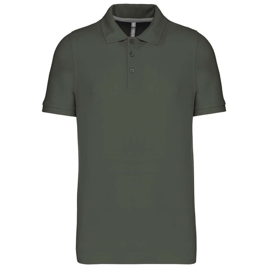 MEN'S SHORT-SLEEVED POLO SHIRT - Dark Khaki - Main