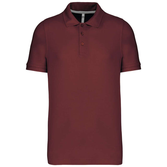 MEN'S SHORT-SLEEVED POLO SHIRT - Wine - Main