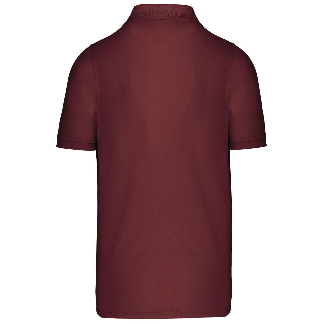 MEN'S SHORT-SLEEVED POLO SHIRT - Wine - Additional