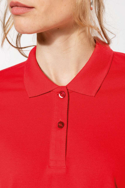 LADIES' SHORT-SLEEVED POLO SHIRT - Chocolate - Additional