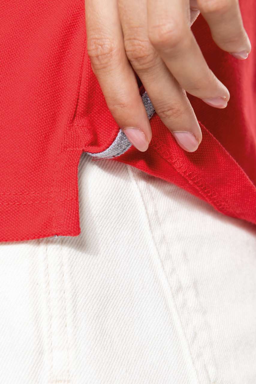 LADIES' SHORT-SLEEVED POLO SHIRT - Tropical Blue - Additional