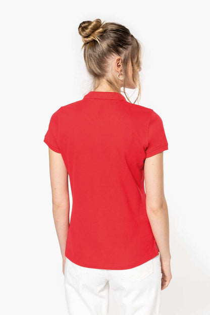 LADIES' SHORT-SLEEVED POLO SHIRT - Dark Khaki - Additional