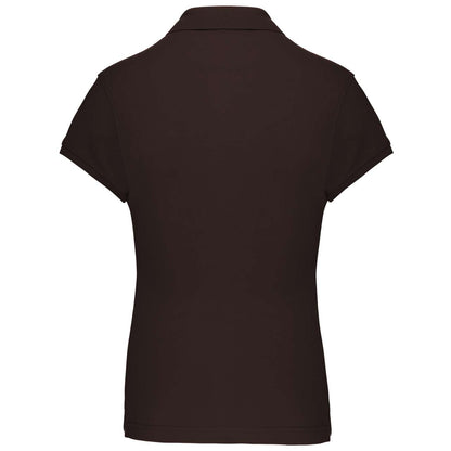 LADIES' SHORT-SLEEVED POLO SHIRT - Chocolate - Additional