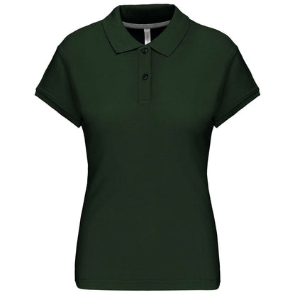 LADIES' SHORT-SLEEVED POLO SHIRT - Forest Green - Main