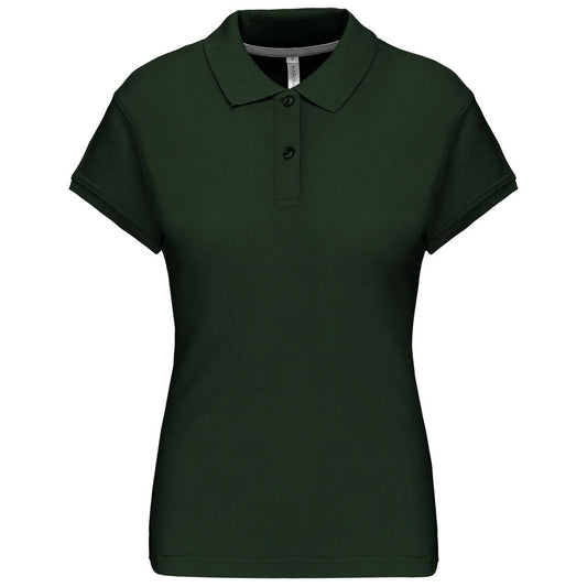 LADIES' SHORT-SLEEVED POLO SHIRT - Forest Green - Main