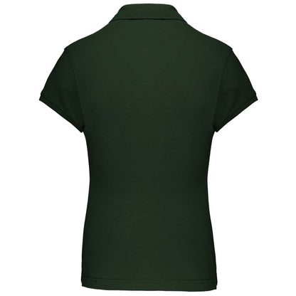 LADIES' SHORT-SLEEVED POLO SHIRT - Forest Green - Additional
