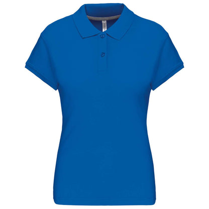 LADIES' SHORT-SLEEVED POLO SHIRT - Light Royal Blue - Main