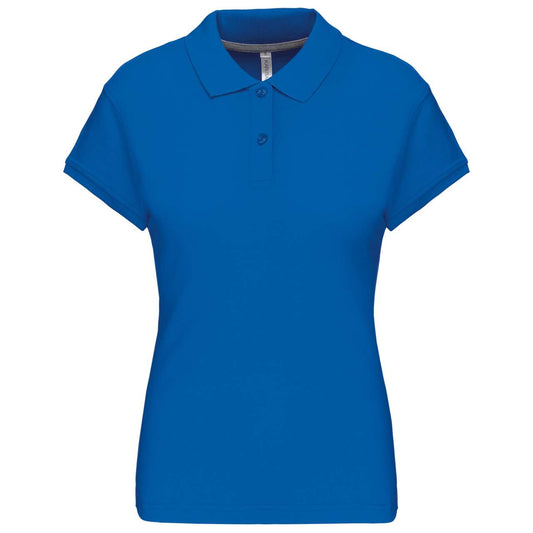 LADIES' SHORT-SLEEVED POLO SHIRT - Light Royal Blue - Main