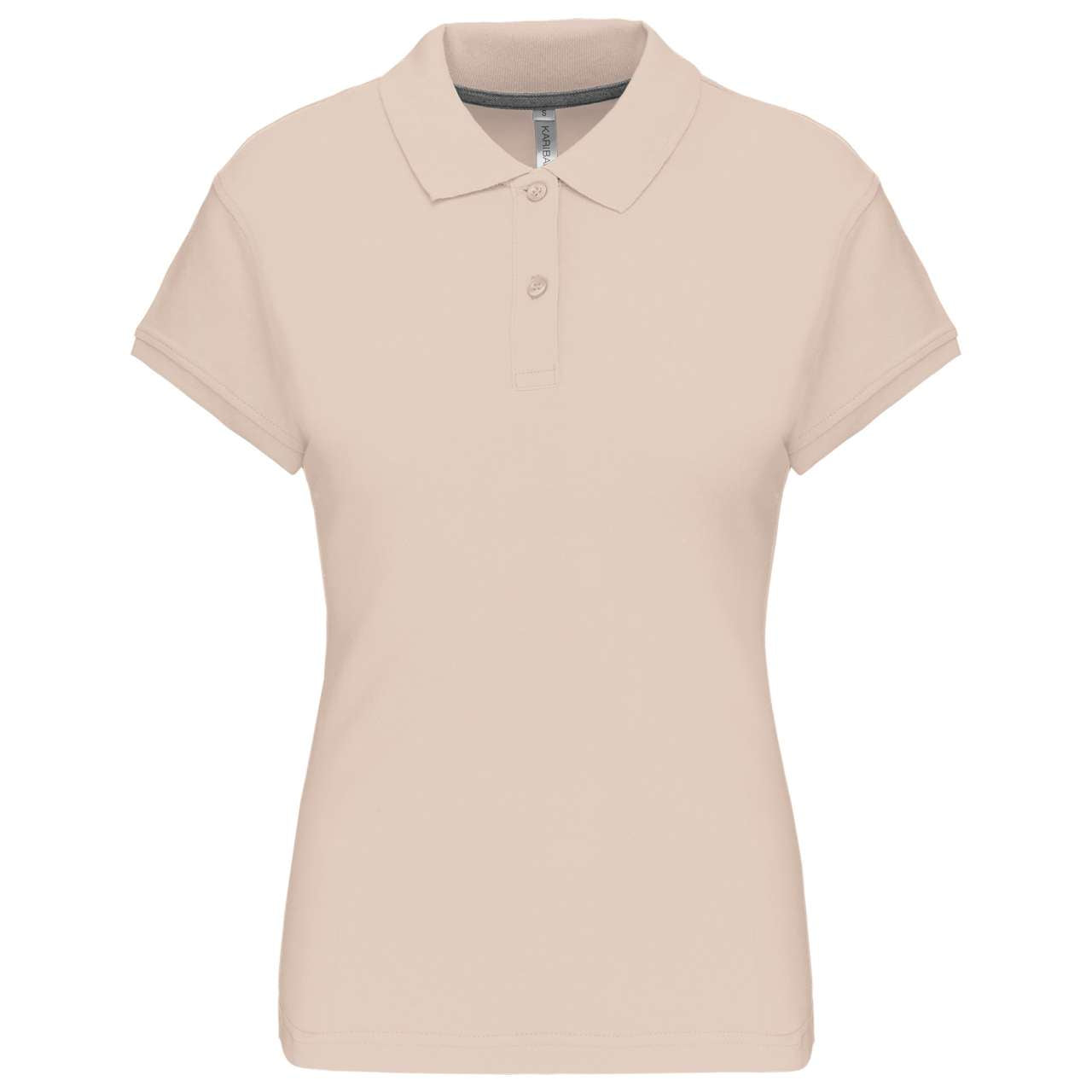 LADIES' SHORT-SLEEVED POLO SHIRT - Light Sand - Main