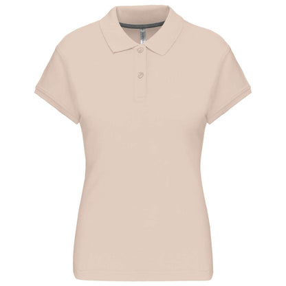 LADIES' SHORT-SLEEVED POLO SHIRT - Light Sand - Main