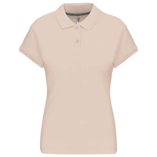 LADIES' SHORT-SLEEVED POLO SHIRT - Light Sand - Main