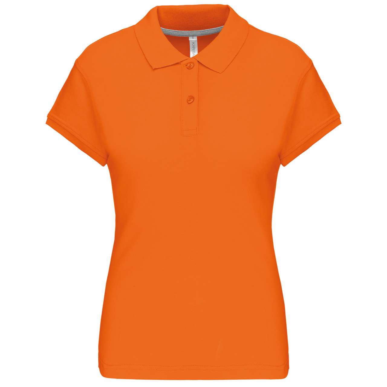 LADIES' SHORT-SLEEVED POLO SHIRT - Orange - Main
