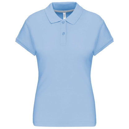 LADIES' SHORT-SLEEVED POLO SHIRT - Sky Blue - Main
