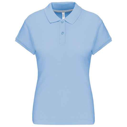 LADIES' SHORT-SLEEVED POLO SHIRT - Sky Blue - Main