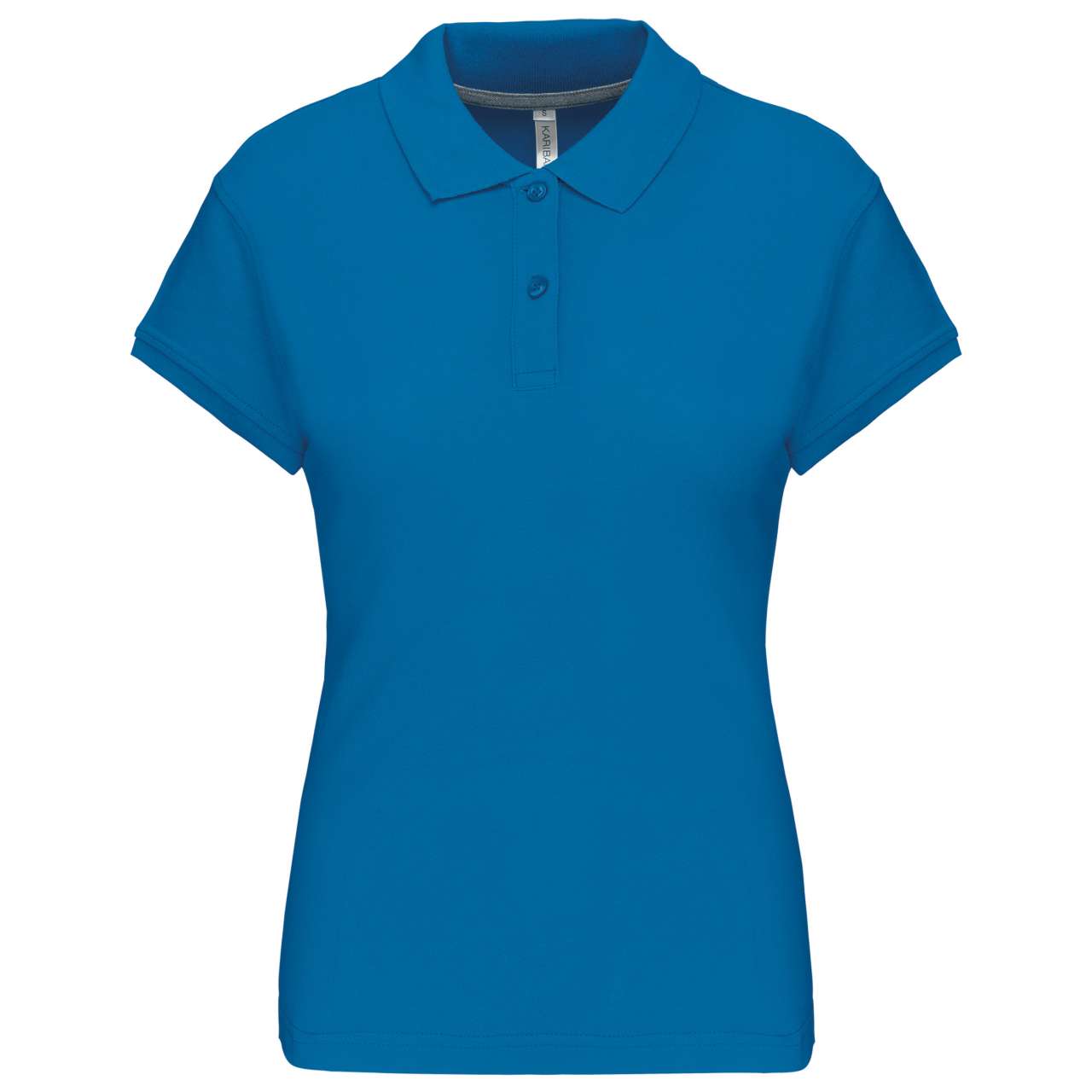 LADIES' SHORT-SLEEVED POLO SHIRT - Tropical Blue - Main