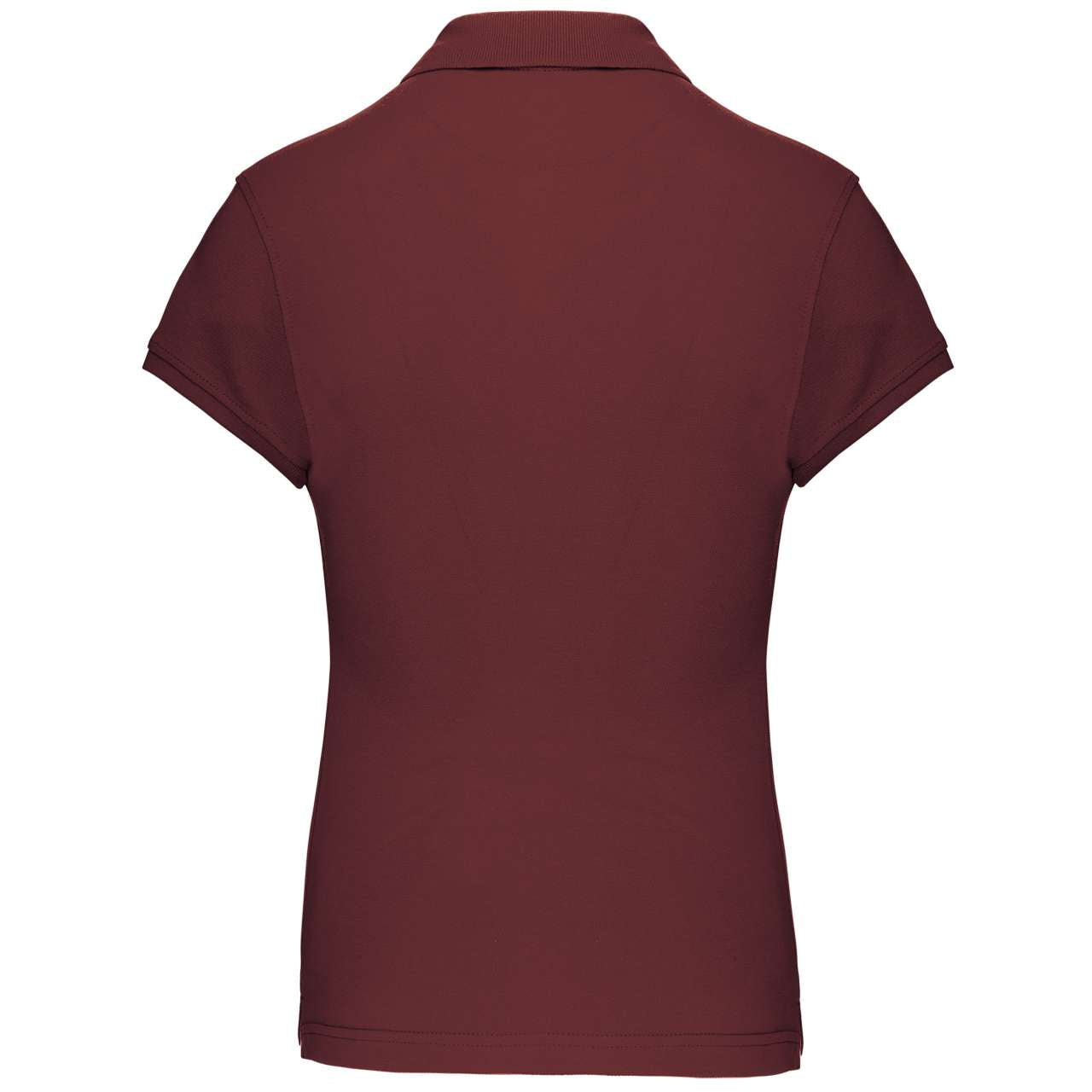 LADIES' SHORT-SLEEVED POLO SHIRT - Wine - Additional