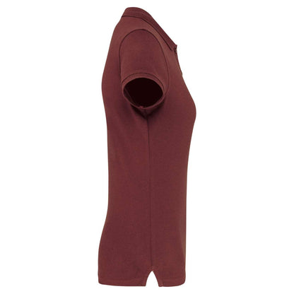 LADIES' SHORT-SLEEVED POLO SHIRT - Wine - Additional