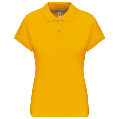 LADIES' SHORT-SLEEVED POLO SHIRT - Yellow - Main