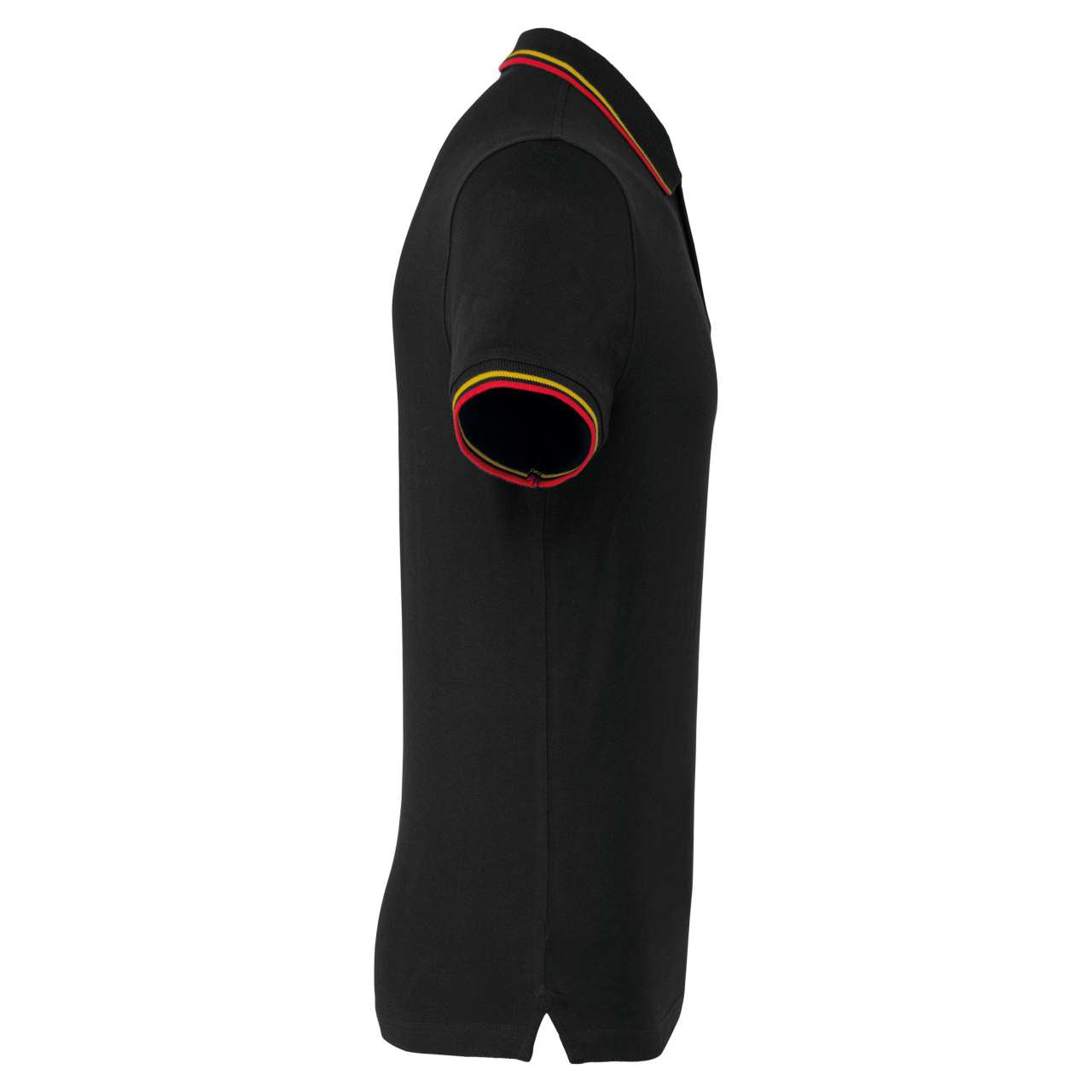 MEN'S SHORT-SLEEVED POLO SHIRT - Black/Red/Yellow - Additional