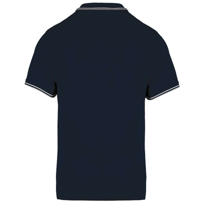 MEN'S SHORT-SLEEVED POLO SHIRT - Navy/Light Grey/White - Additional