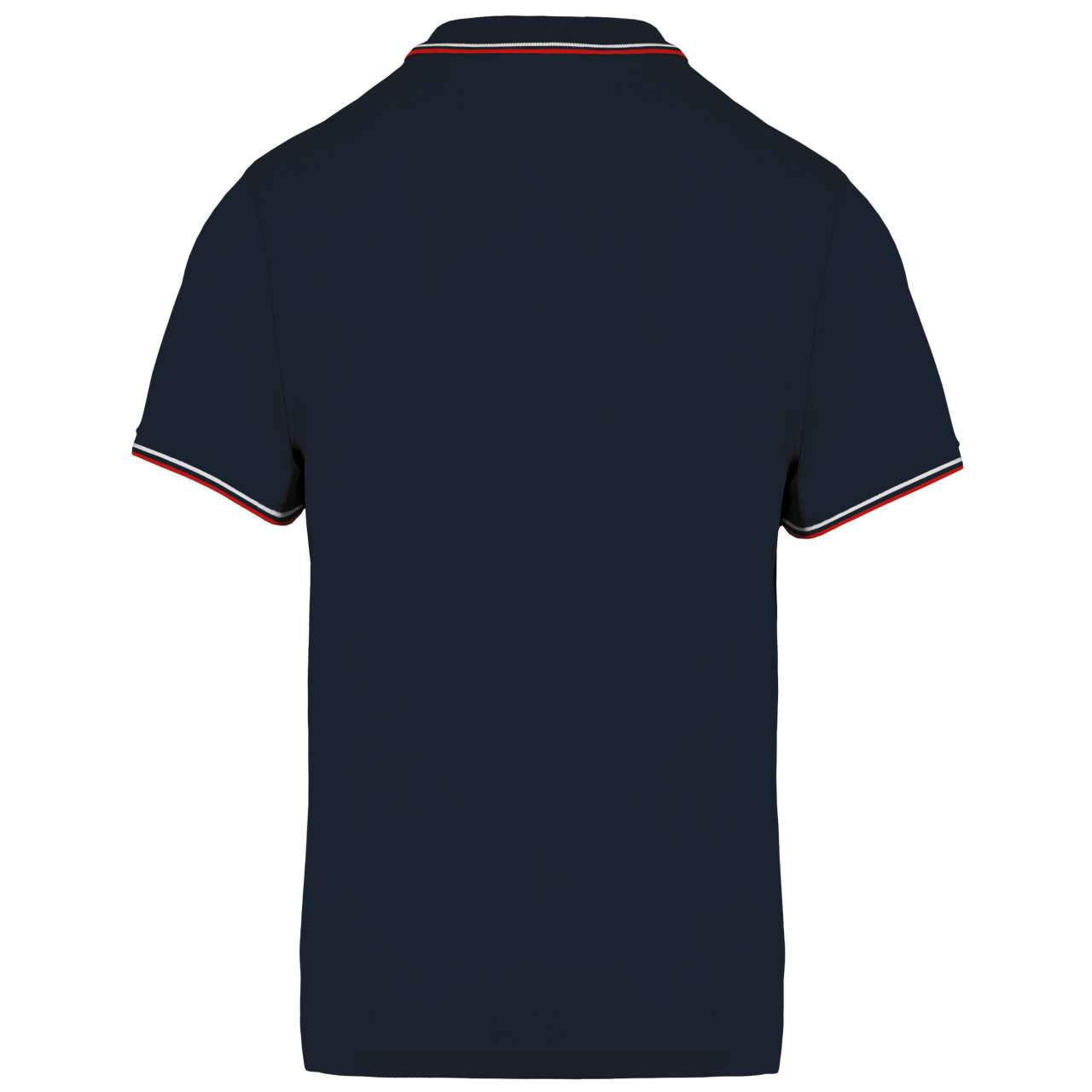 MEN'S SHORT-SLEEVED POLO SHIRT - Navy/Red/White - Additional