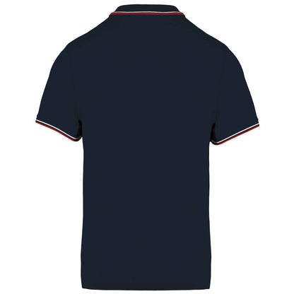 MEN'S SHORT-SLEEVED POLO SHIRT - Navy/Red/White - Additional