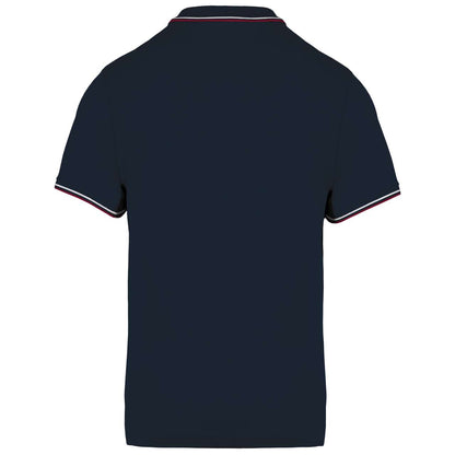 MEN'S SHORT-SLEEVED POLO SHIRT - Navy/Wine/White - Additional