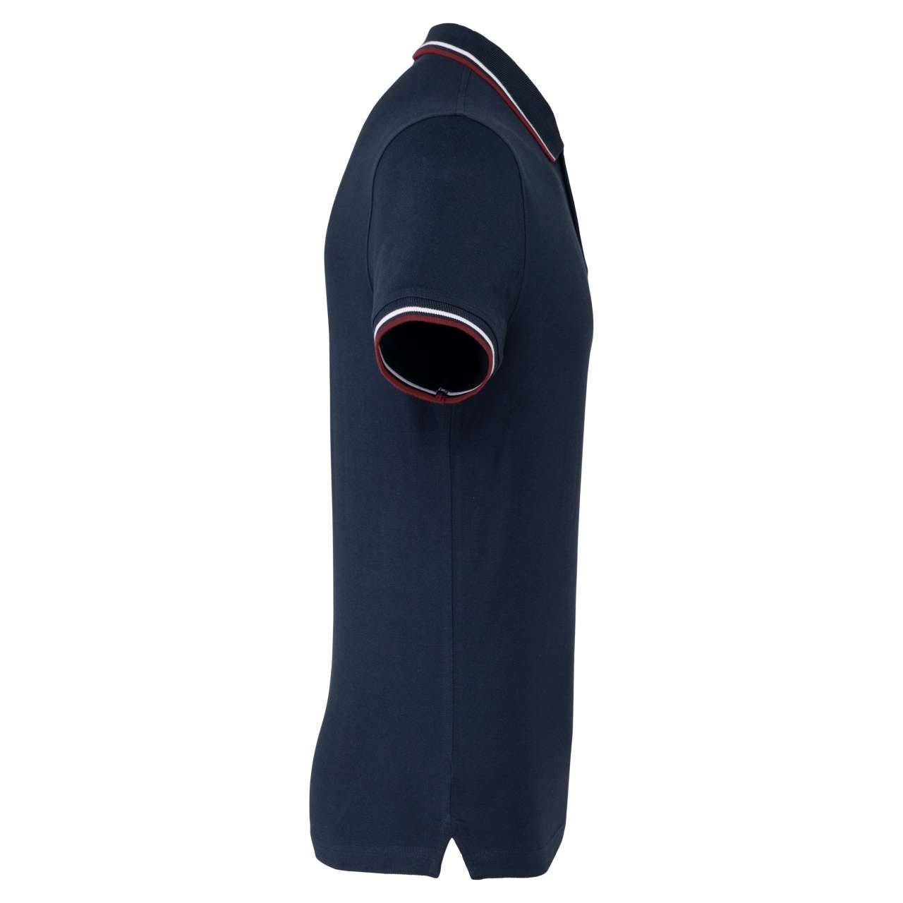 MEN'S SHORT-SLEEVED POLO SHIRT - Navy/Wine/White - Additional