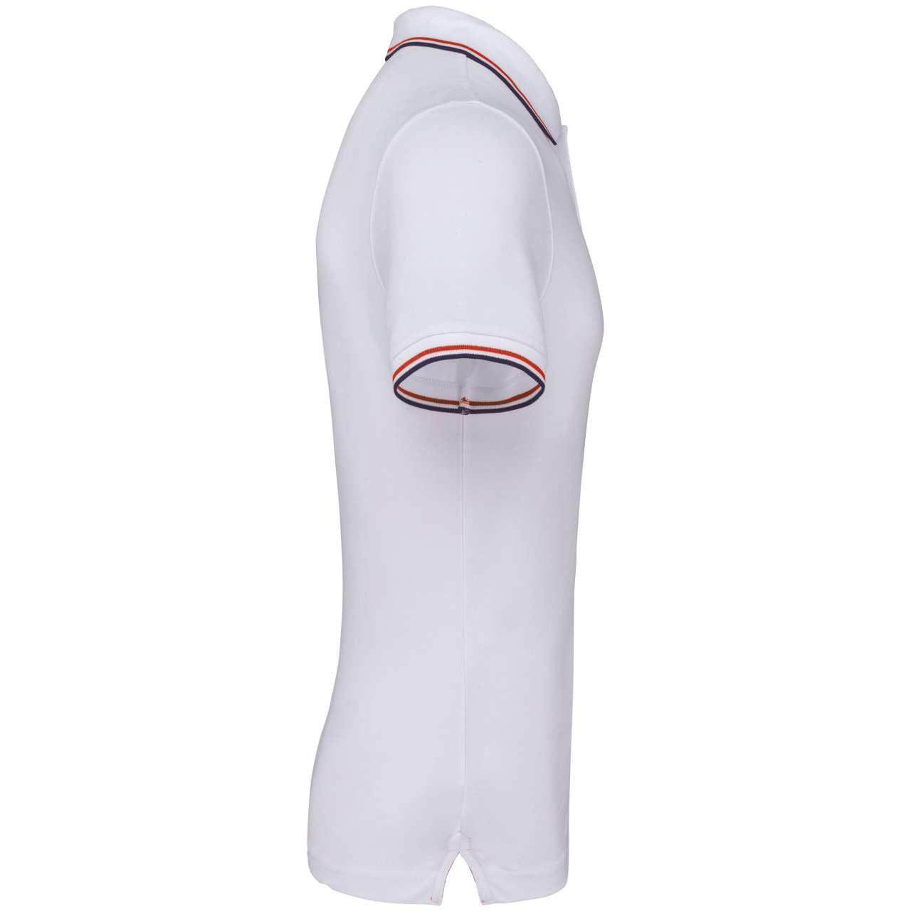 MEN'S SHORT-SLEEVED POLO SHIRT - White/Navy/Red - Additional