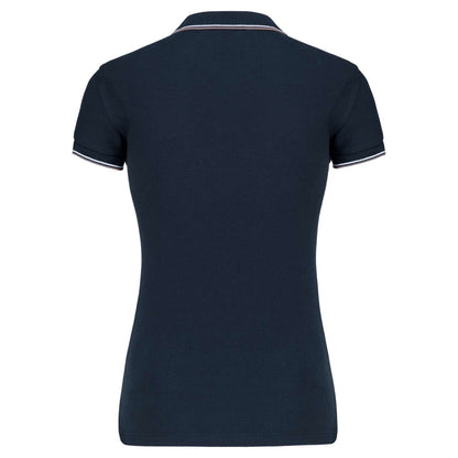 LADIES' SHORT-SLEEVED POLO SHIRT - Navy/Light Grey/White - Additional