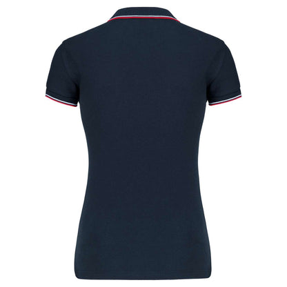 LADIES' SHORT-SLEEVED POLO SHIRT - Navy/Red/White - Additional