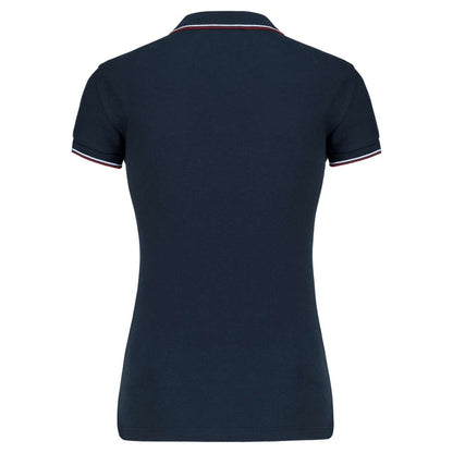 LADIES' SHORT-SLEEVED POLO SHIRT - Navy/Wine/White - Additional