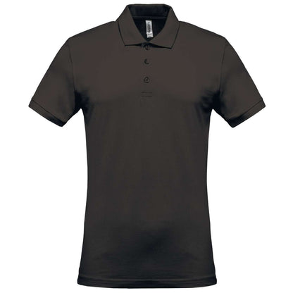 MEN'S SHORT-SLEEVED PIQUÉ POLO SHIRT - Dark Grey - Main